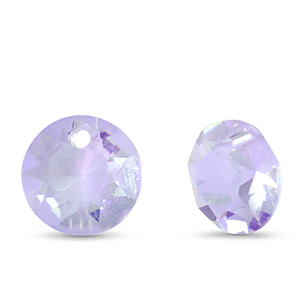 Hanger van Crystal glas round Light purple