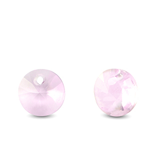 Hanger van Crystal glas round Light pink