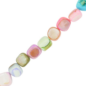 Schelp kralen square Multicolor