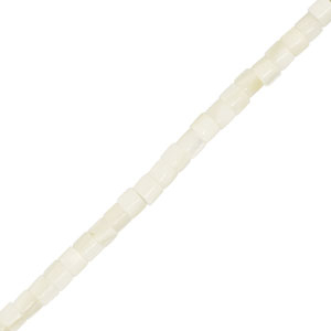 Schelp kralen tube White