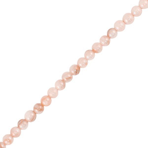 Schelp kralen round Pink