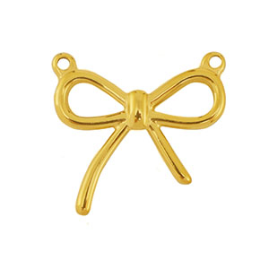 Bedels van Stainless steel Roestvrij staal (RVS) bow Gold