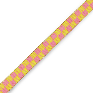 Tekstlint cubes Pink-green