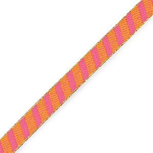 Tekstlint stripes Orange-pink