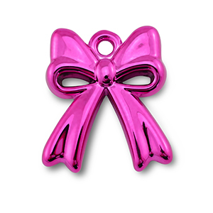 Acryl bedels bow Magenta pink