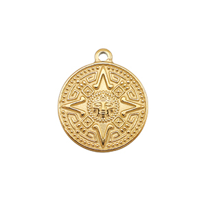 Bedels van Stainless steel Roestvrij staal (RVS) compass Gold