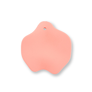 Acryl hangers leaf Salmon pink