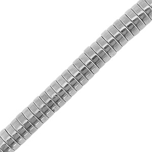 Kralen van hematite disc 6mm Silver