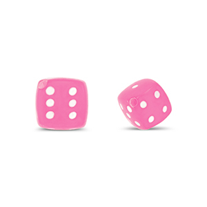 Acryl kralen dice Pink
