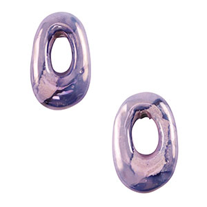 Grieks keramiek DQ ovaal Violet blue