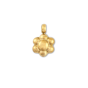 Bedels van Stainless steel Roestvrij staal (RVS) flower Gold