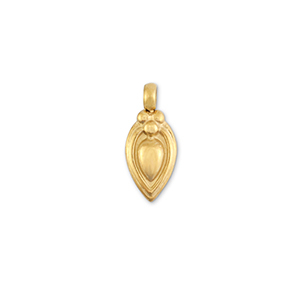Bedels van Stainless steel Roestvrij staal (RVS) drop Gold