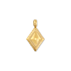 Bedels van Stainless steel Roestvrij staal (RVS) rhombus Gold