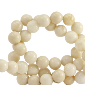 Kralen natuursteen calciet en marmer 8mm Beige