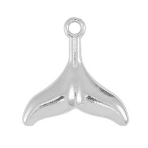 Bedels van Stainless steel Roestvrij staal (RVS) tail fin Silver
