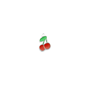Bedels van Stainless steel Roestvrij staal (RVS) cherry Silver-red-green