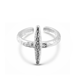 Ringen van Stainless steel Roestvrij staal (RVS) Silver
