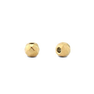 Kralen van Stainless steel Roestvrij staal 4mm (RVS) Gold
