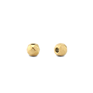 Kralen van Stainless steel Roestvrij staal 3mm (RVS) Gold