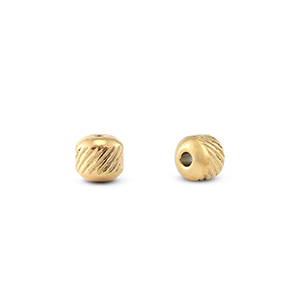 Kralen van Stainless steel Roestvrij staal 4mm (RVS) Gold