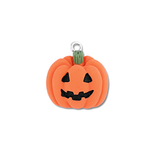Hangers van resin pumpkin Orange-black-green