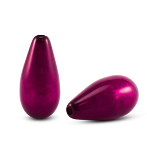 Polaris kralen druppel vorm Polmo Berry wine red