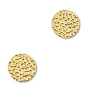 Bedels van Stainless steel Roestvrijstaal (RVS) round Gold