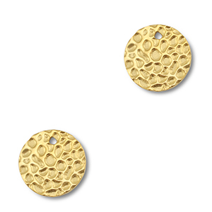 Bedels van Stainless steel Roestvrijstaal (RVS) round Gold