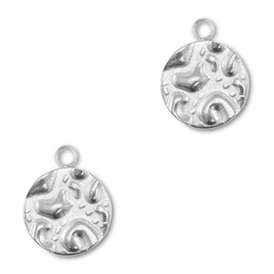 Bedels van Stainless steel Roestvrijstaal (RVS) round Silver