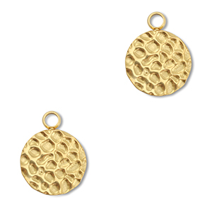 Bedels van Stainless steel Roestvrijstaal (RVS) round Gold