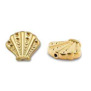 Kralen van Stainless steel Roestvrij staal (RVS) shell Gold
