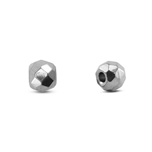 Kralen van Stainless steel Roestvrij staal (RVS) Silver