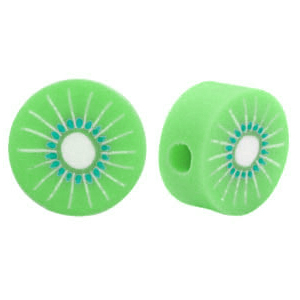 Polymeer kraal kiwi Green
