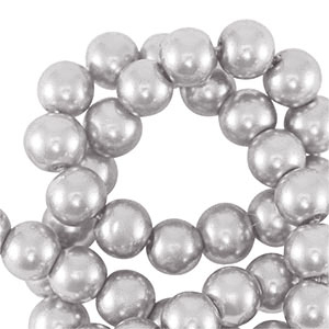 Glasparels rond 8mm Pastel lilac