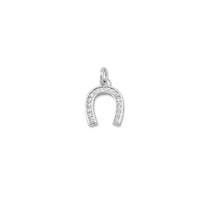 Brass TQ metaal bedels horseshoe Silver