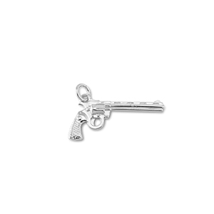 Brass TQ metaal bedelsrevolver Silver