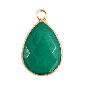 Natuursteen hangers drop Eden green-gold