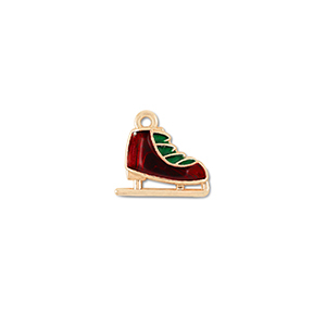 Metaal bedels skate Goud-rood-groen