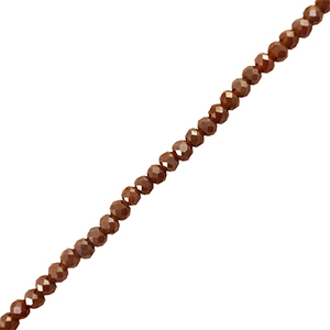 Facet kralen top quality disc 6x4mm Dark red-brown