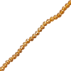Facet kralen top quality disc 6x4mm Brown