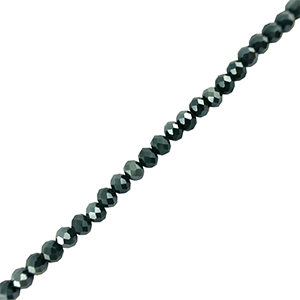 Facet kralen top quality disc 4x3mm Dark green