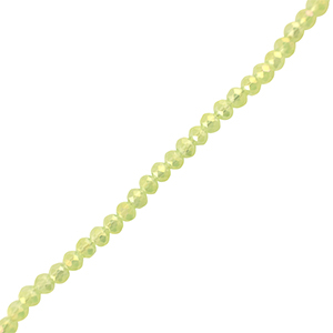 Facet kralen top quality disc 4x3mm Light green