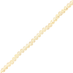Facet kralen top quality disc 4x3mm Light champagne