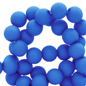 8 mm kralen van acryl Royal blue