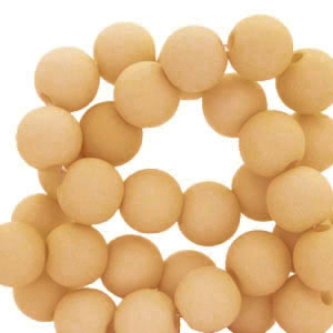 8 mm kralen van acryl Light brown