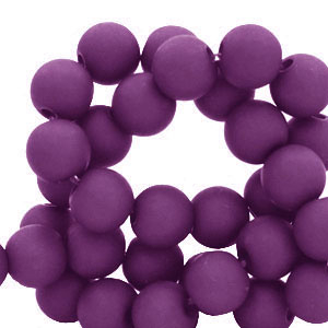 4 mm kralen van acryl Dark purple