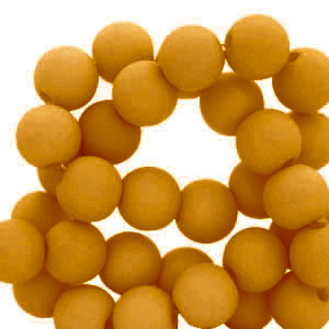 4 mm kralen van acryl Light cognac brown