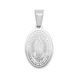 Hangers van Stainless steel Roestvrij staal (RVS) oval religious Silver