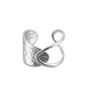 Ringen van Stainless steel Roestvrij staal (RVS) Silver