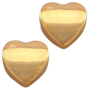 Hart 8mm DQ metaal Goud (nikkelvrij)